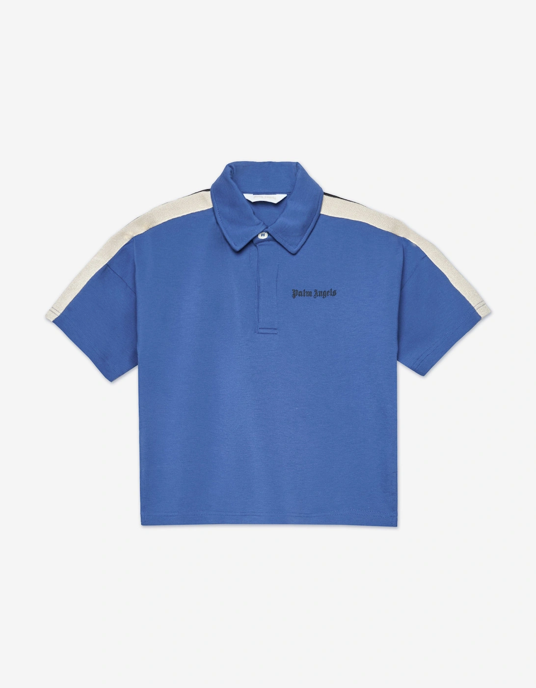 Palm Angels Boys Blue Track Polo Shirt In  4 Years Size 4 Yrs Kids