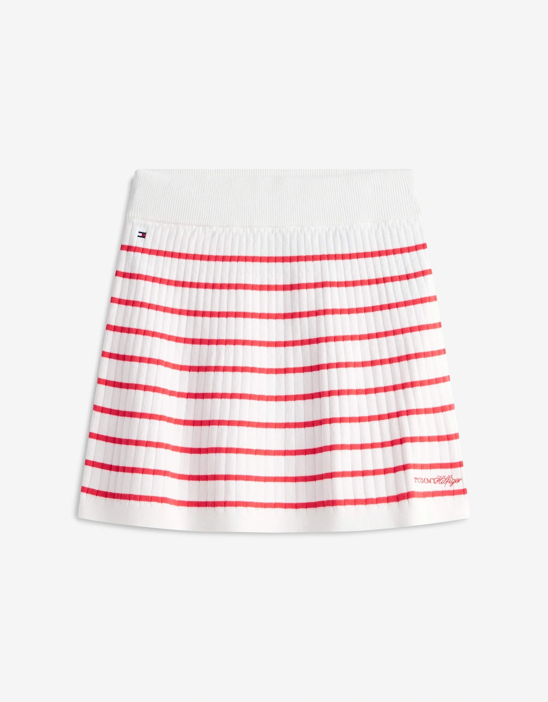 Tommy Hilfiger Girls Rib Sweater Skirt in White, 6 of 5