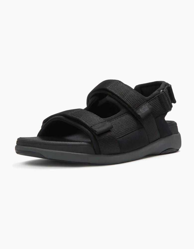 Fitflop F-Mode Go Polyester Men's Black Sandals