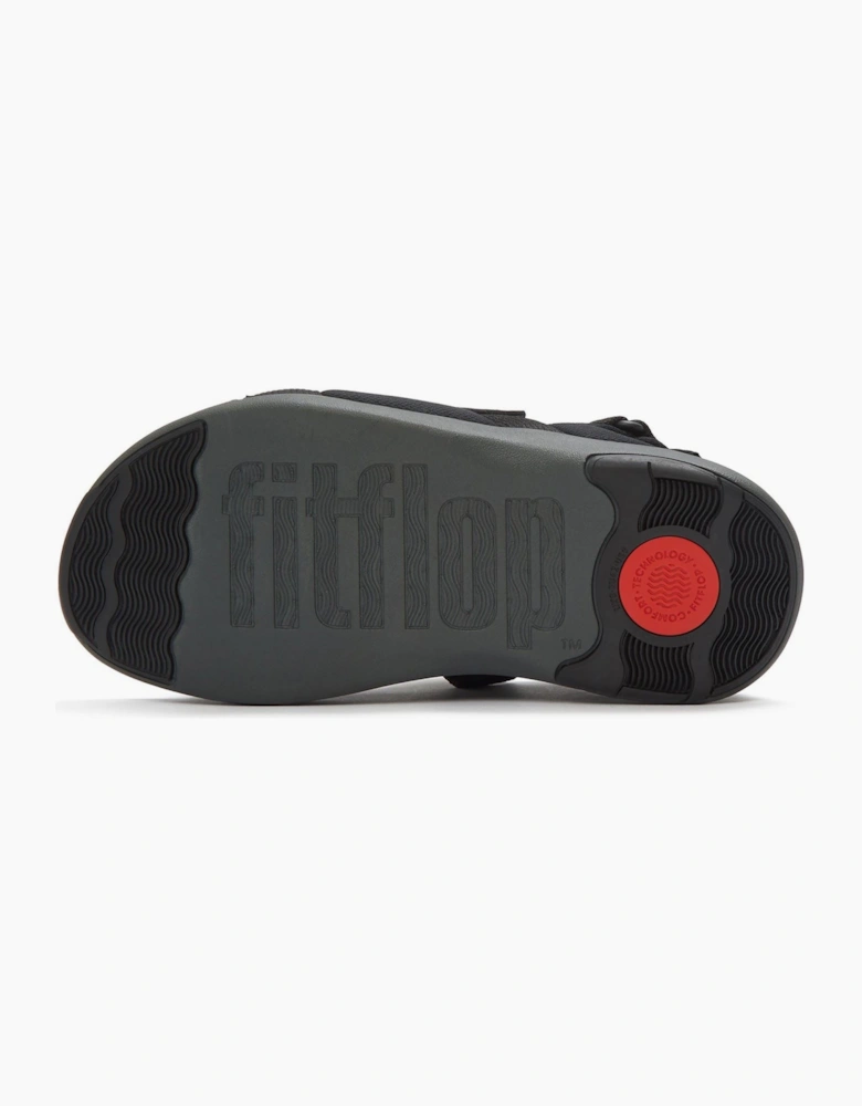 Fitflop F-Mode Go Polyester Men's Black Sandals