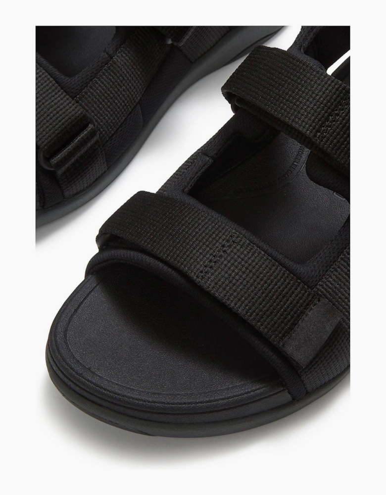 Fitflop F-Mode Go Polyester Men's Black Sandals