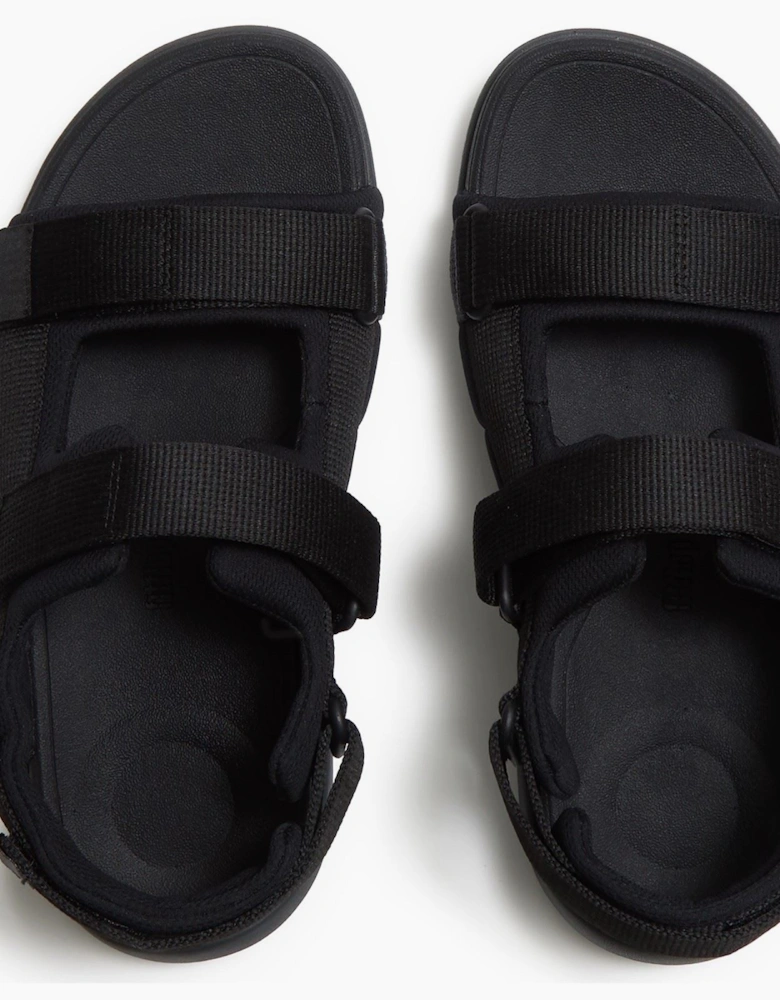 Fitflop F-Mode Go Polyester Men's Black Sandals