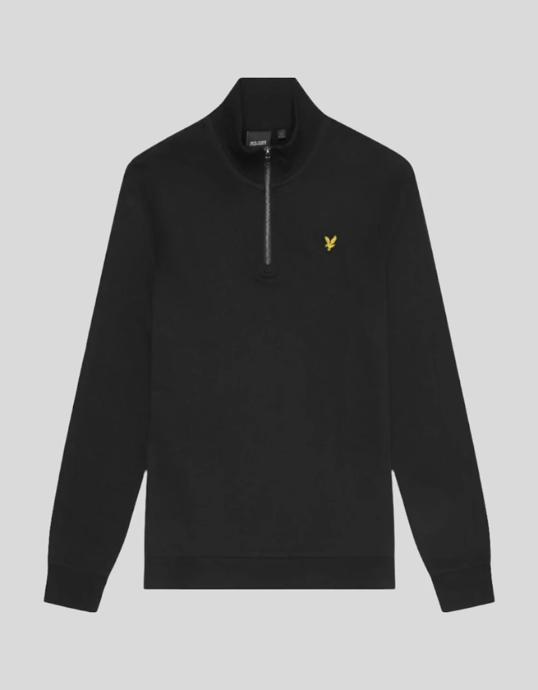 Lyle & Scott Loopback Quarter-Zip Sweatshirt - Jet Black