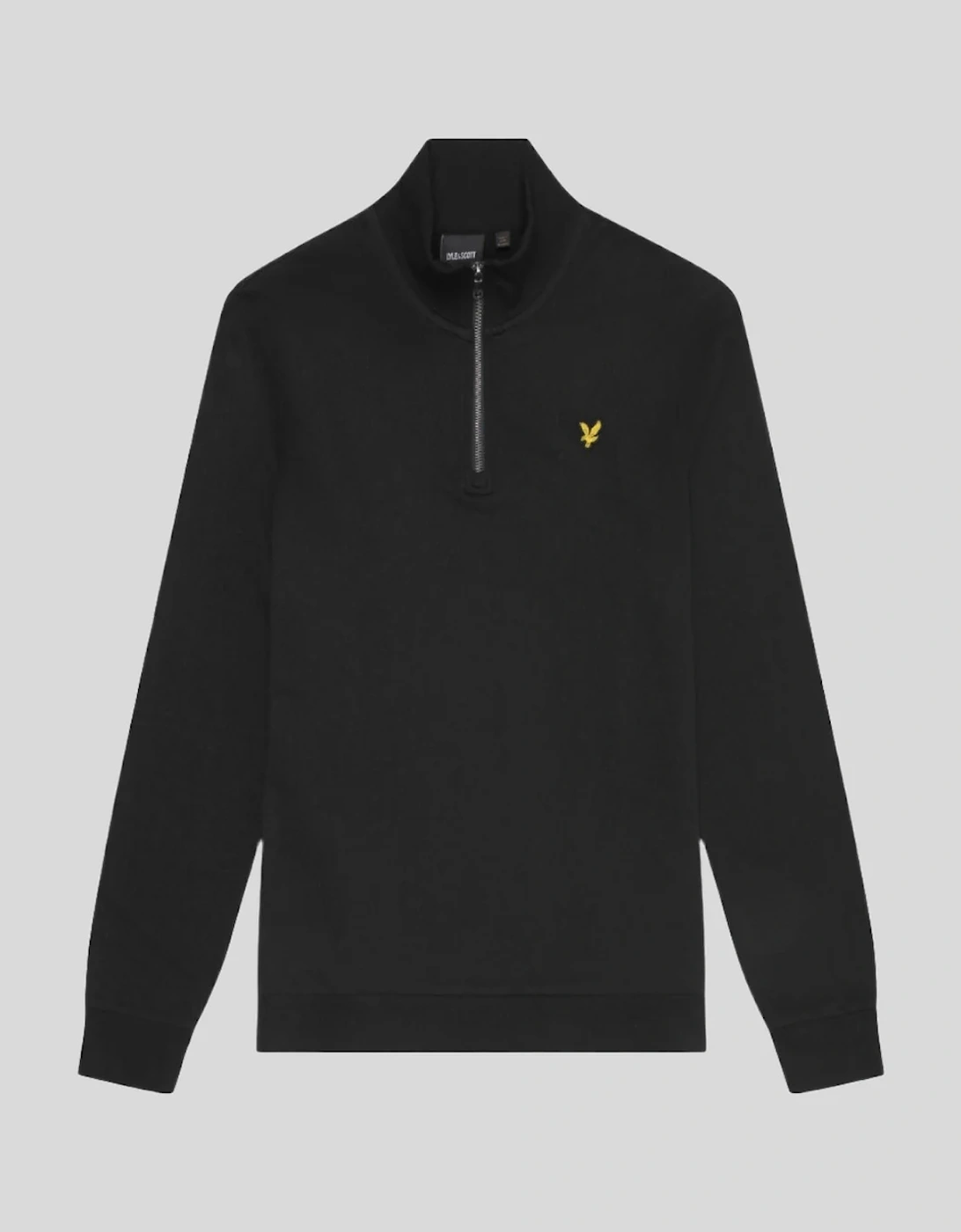 Lyle & Scott Loopback Quarter-Zip Sweatshirt - Jet Black, 6 of 5