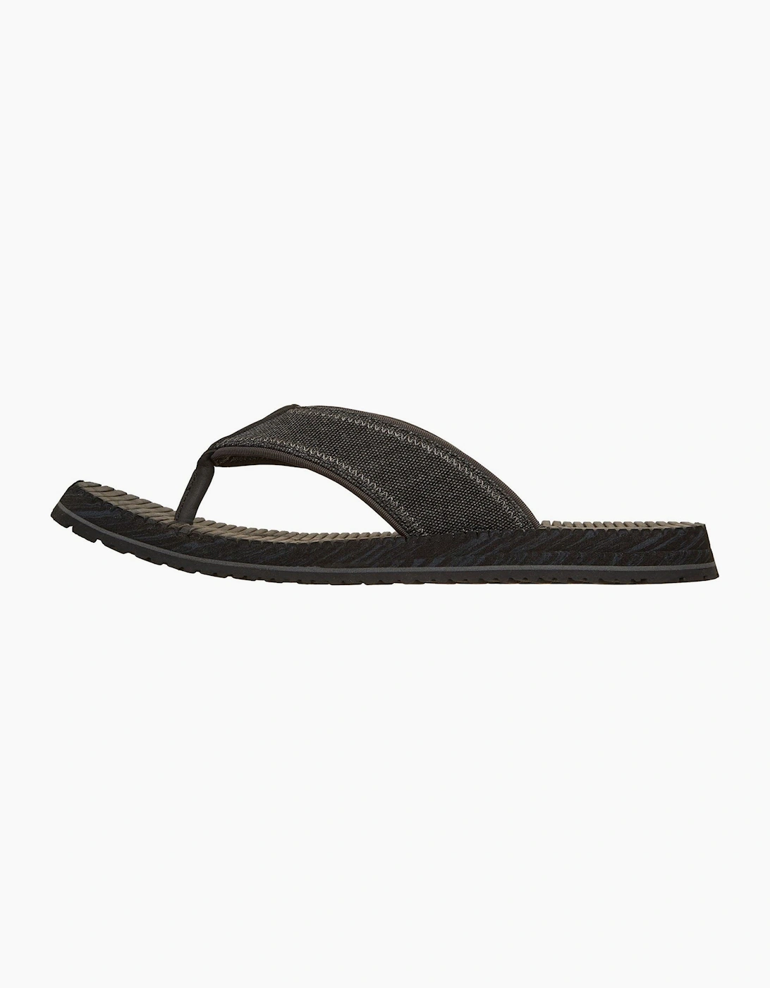 Skechers Quill Textile Men's Black Flip Flops