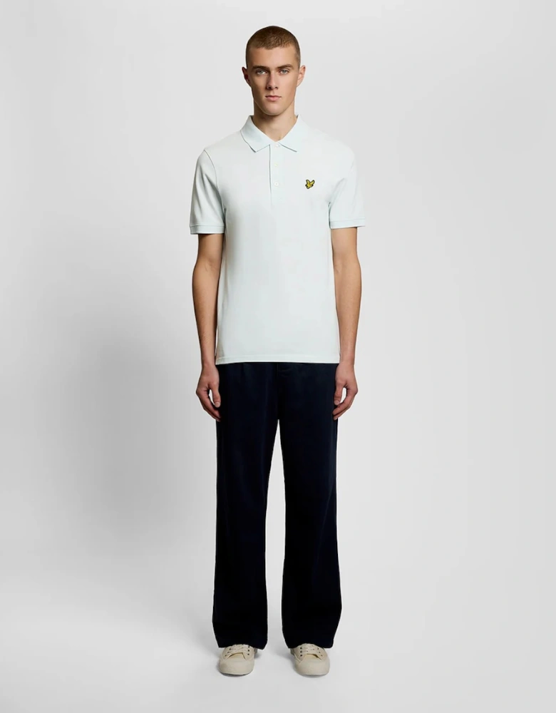 Lyle & Scott Cotton Polo Shirt - Blue Ice