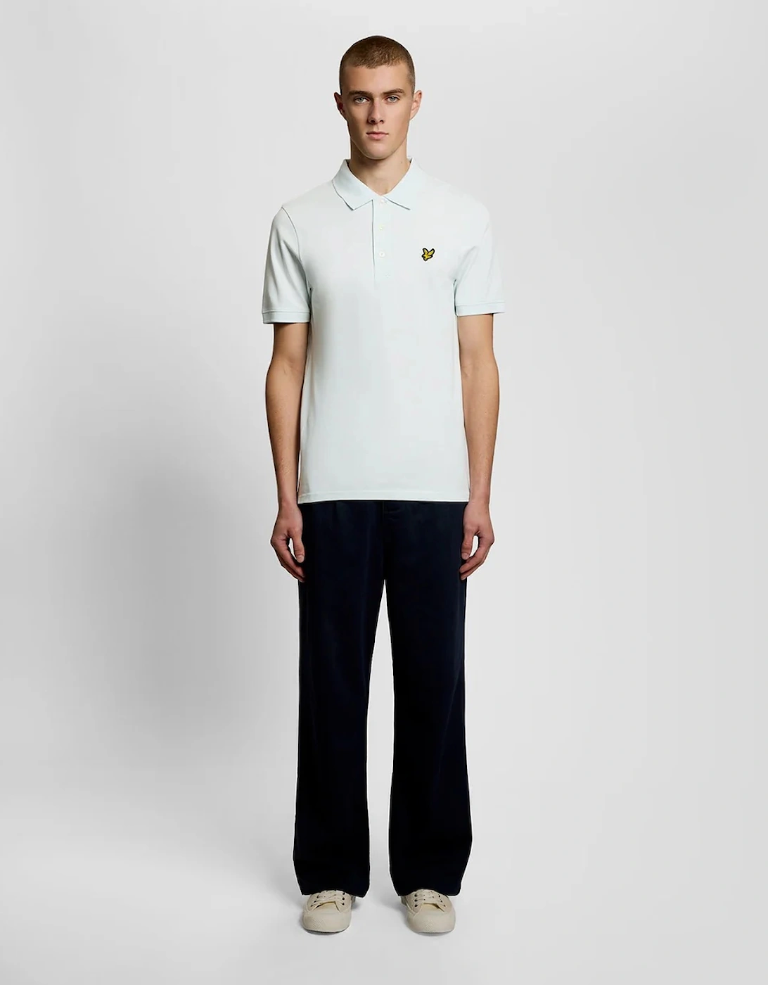 Lyle & Scott Cotton Polo Shirt - Blue Ice