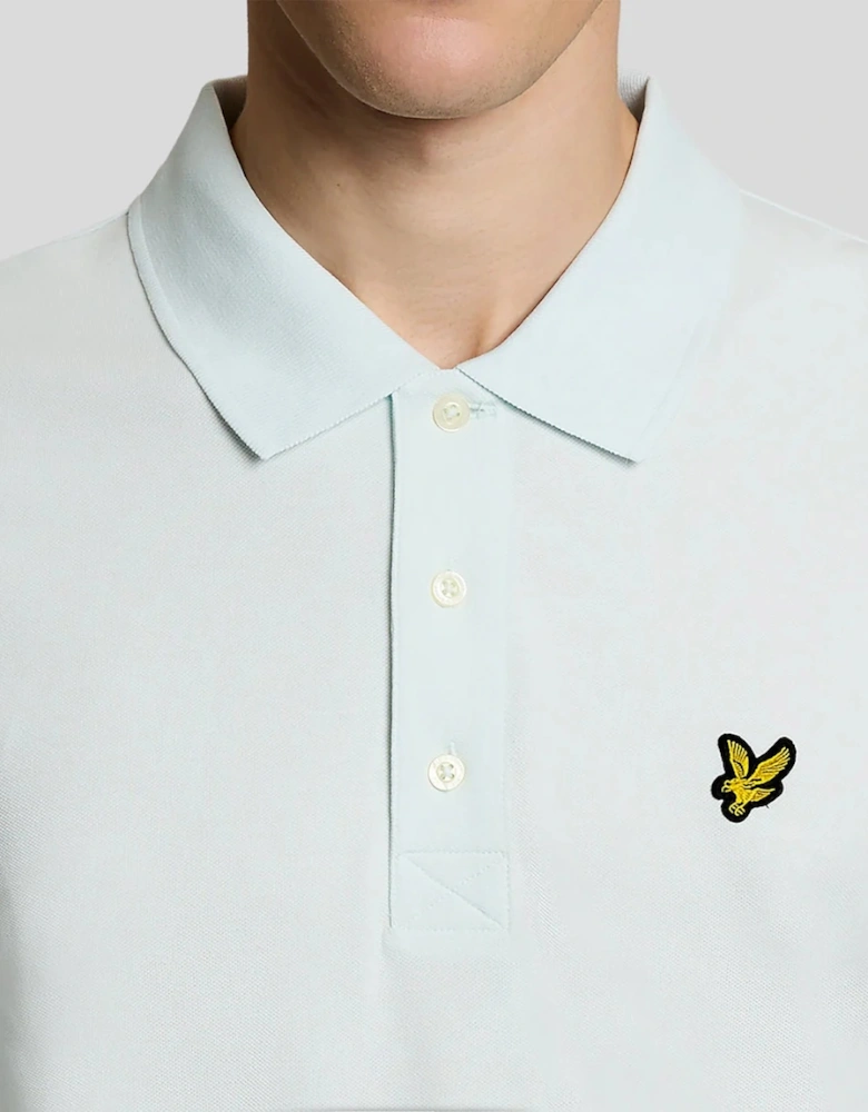 Lyle & Scott Cotton Polo Shirt - Blue Ice