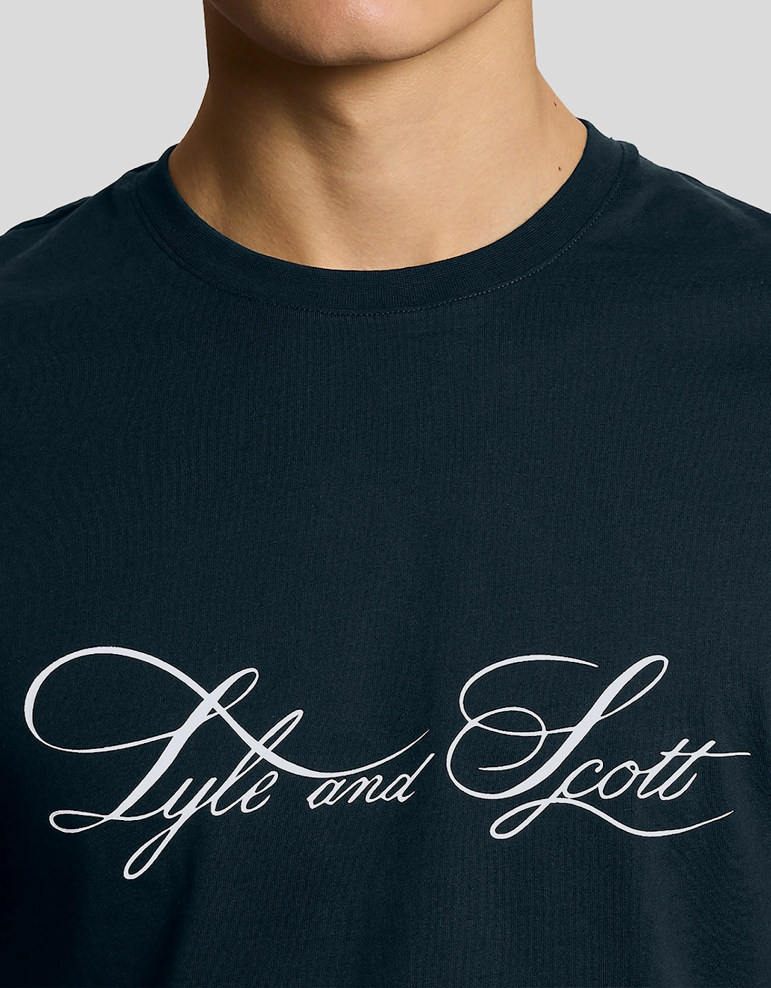 Lyle & Scott Superfine Mens Graphic T-Shirt - X898 Carbon