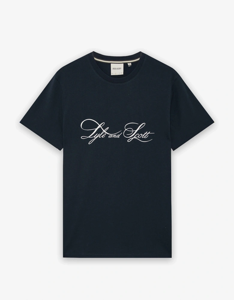 Lyle & Scott Superfine Mens Graphic T-Shirt - X898 Carbon