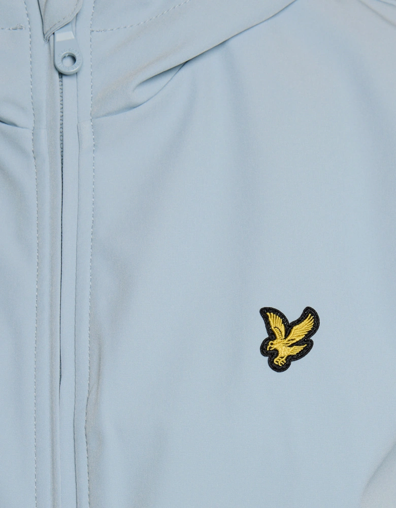 Lyle & Scott Mesh Back Softshell Mens Jacket - W596 Opal Blue