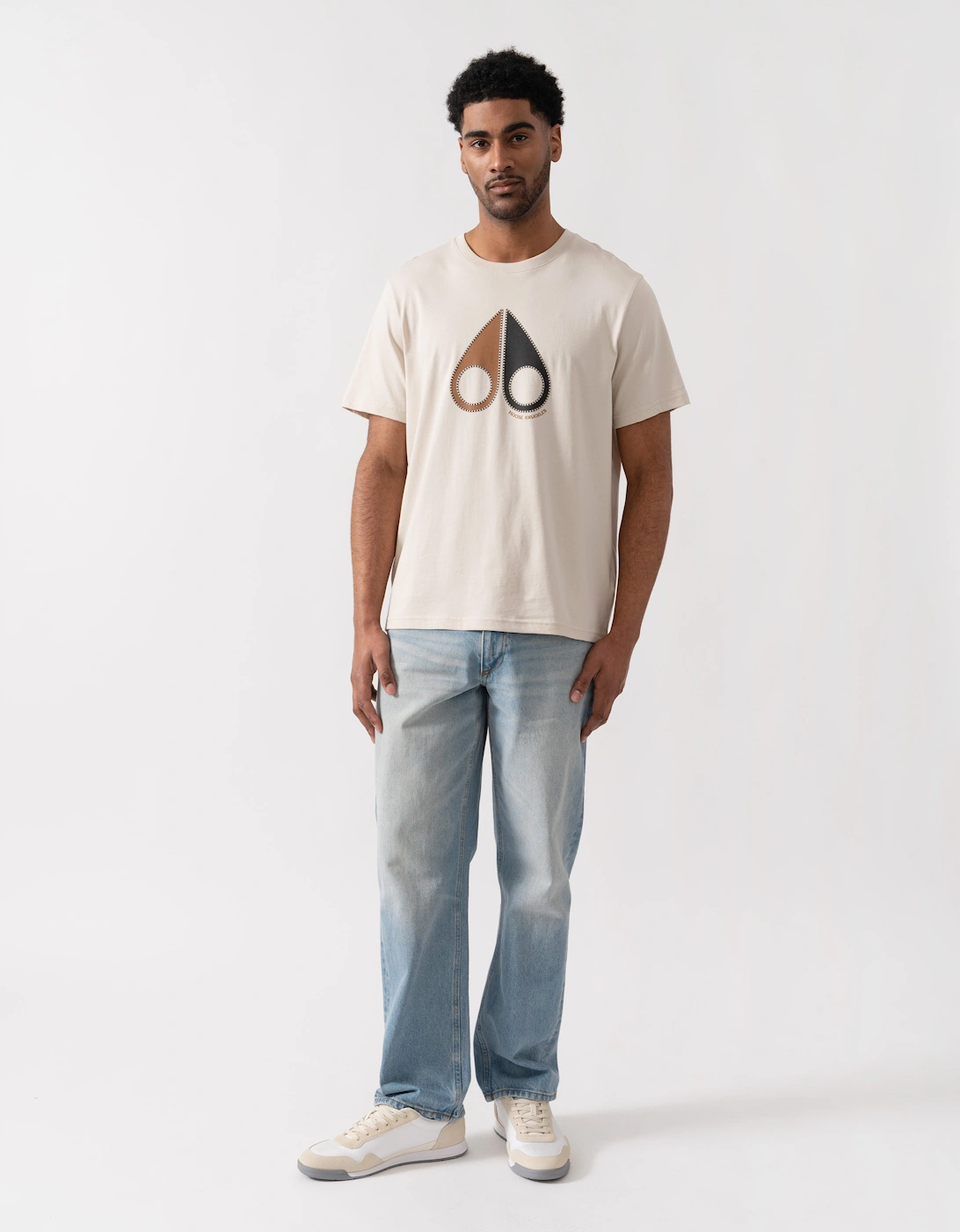 Moose Knuckles Tandem Mens T-Shirt - Alabaster 1705