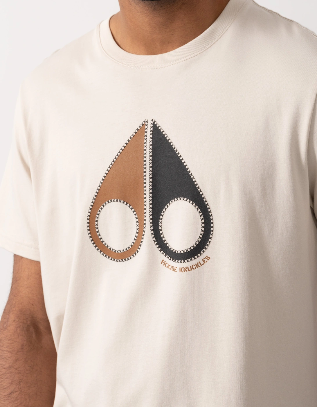 Moose Knuckles Tandem Mens T-Shirt - Alabaster 1705