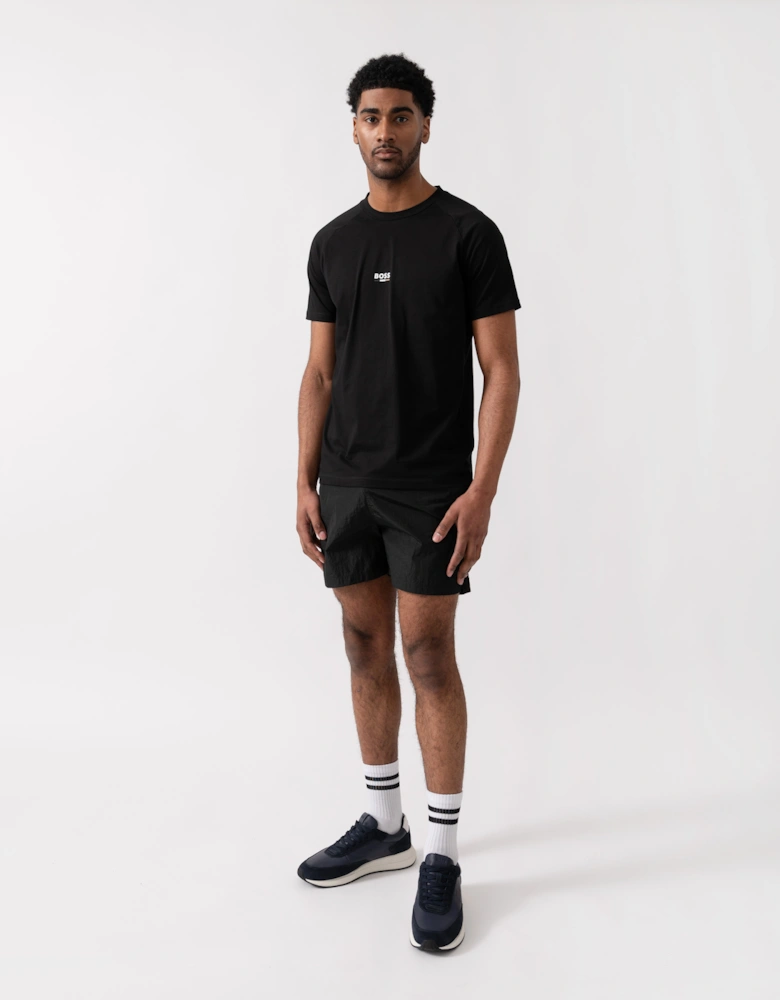 BOSS Orange Mens Slim Fit Beach T-Shirt - Black 005