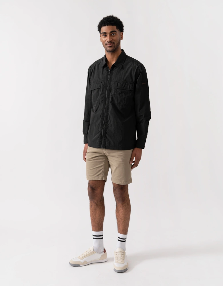 BOSS Orange Lotape Mens Long Sleeve Shirt - Black 001