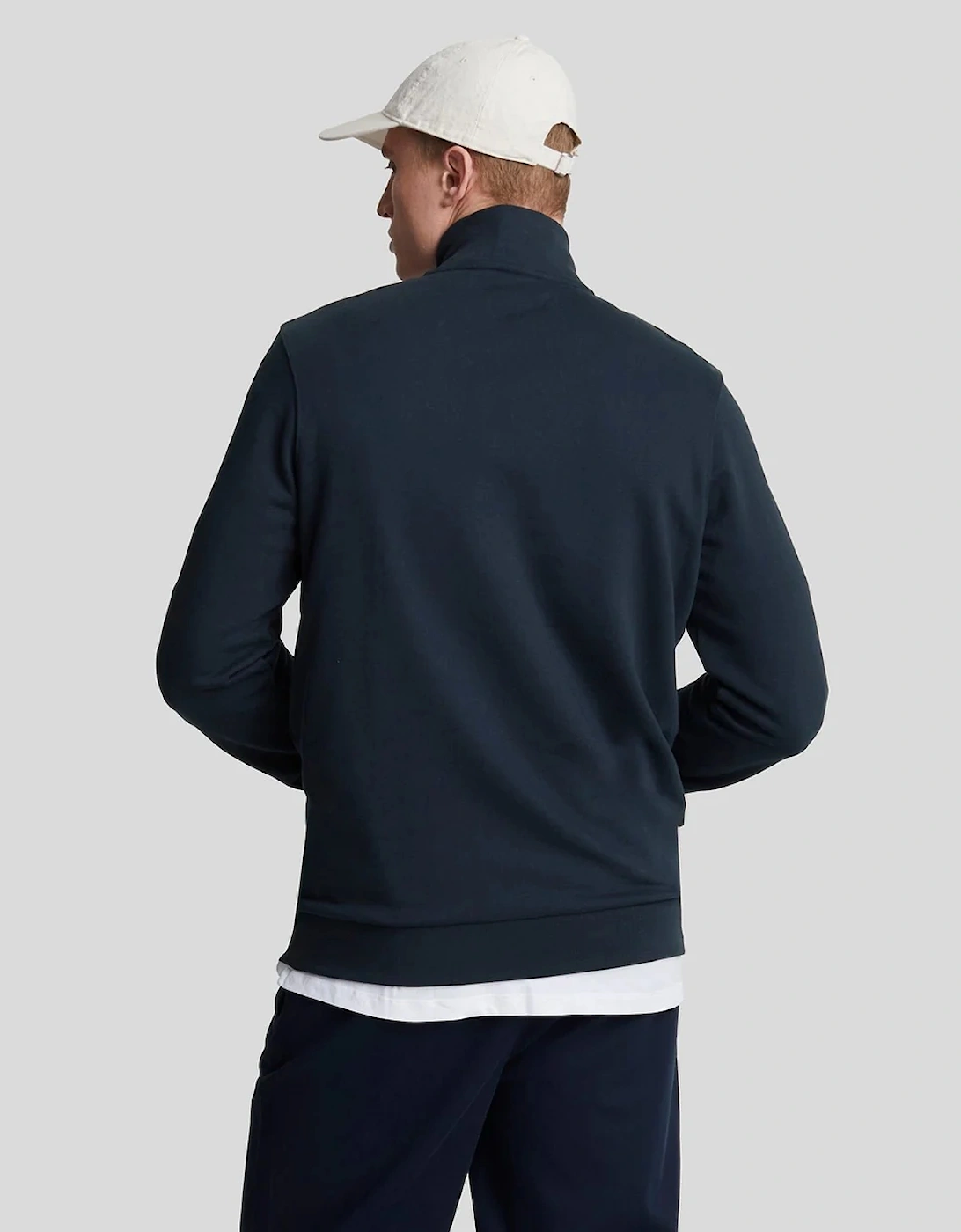 Lyle & Scott Loopback Quarter-Zip Sweatshirt - Dark Navy