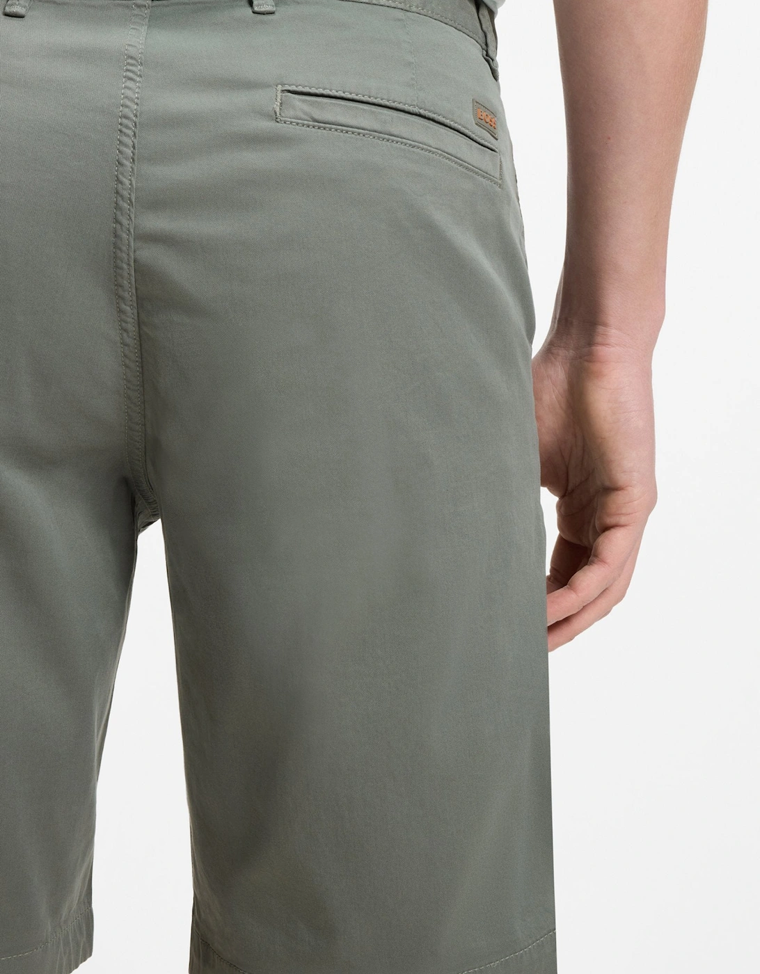 BOSS Orange Chino Slim Shorts 076 Open Grey