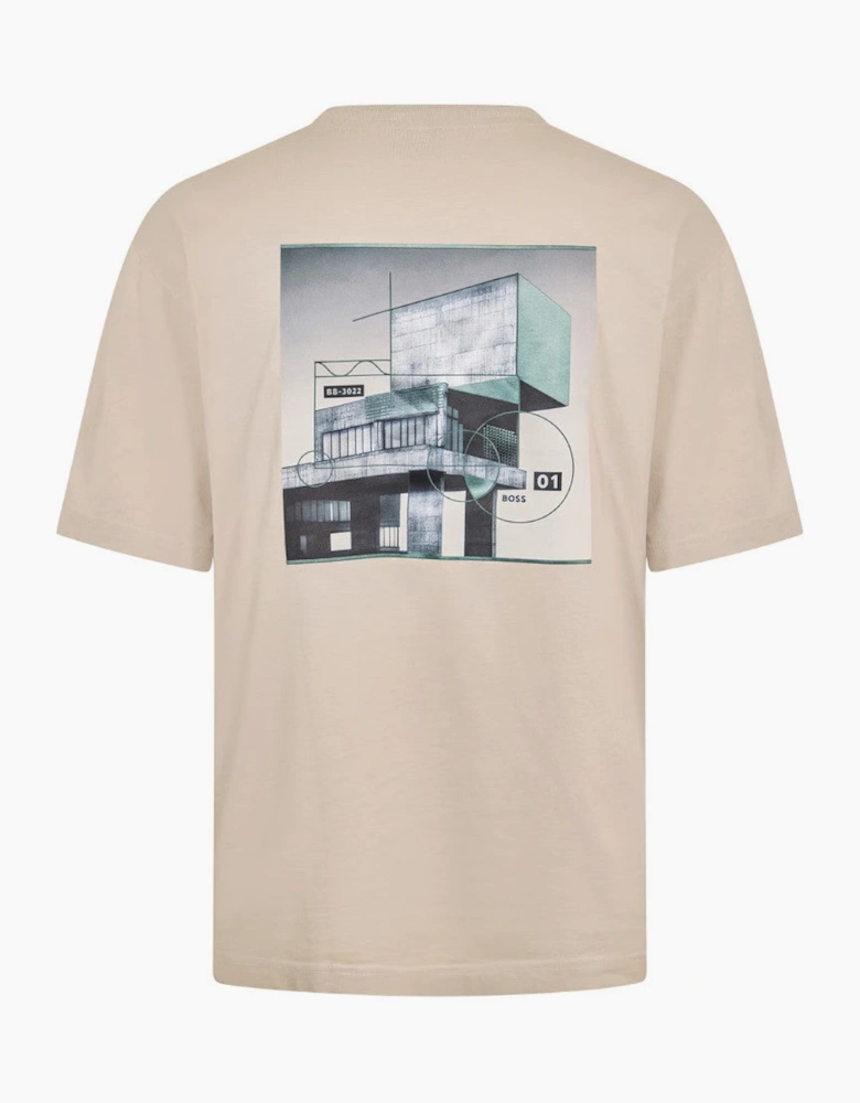 BOSS Orange Te Brutalism T-Shirt 070 Open Grey