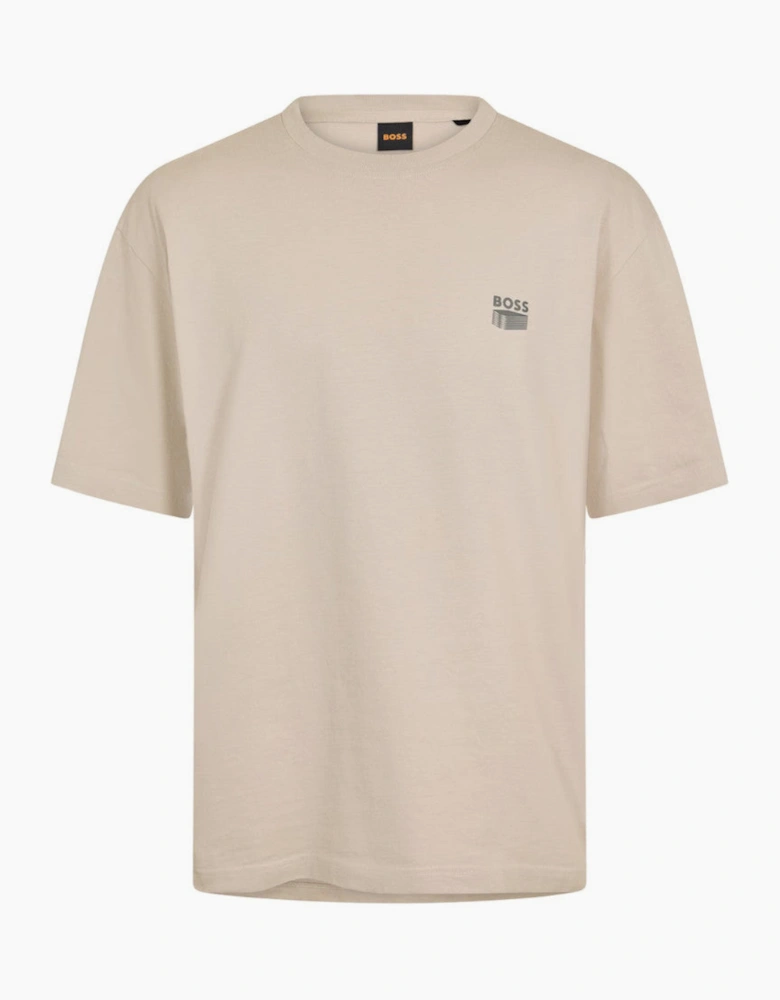 BOSS Orange Te Brutalism T-Shirt 070 Open Grey