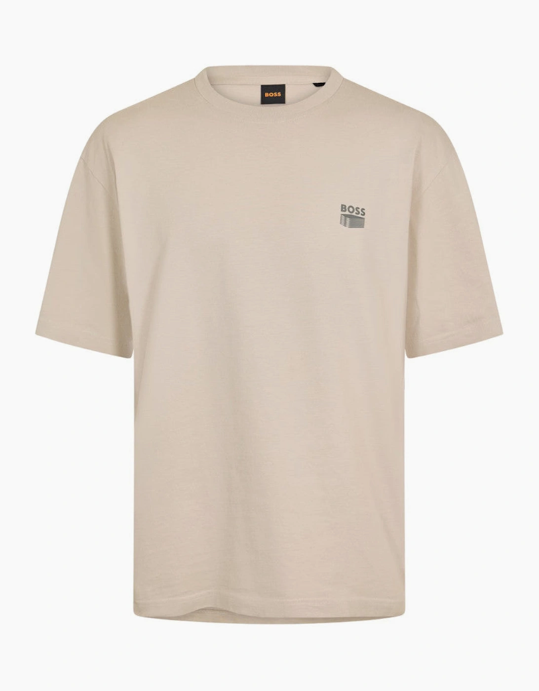 BOSS Orange Te Brutalism T-Shirt 070 Open Grey, 4 of 3
