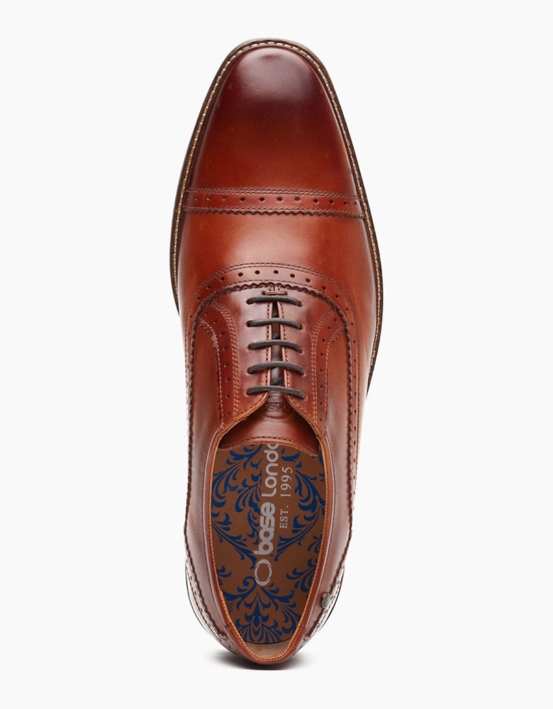 Base London ASCOT Mens Oxford Shoes Tan