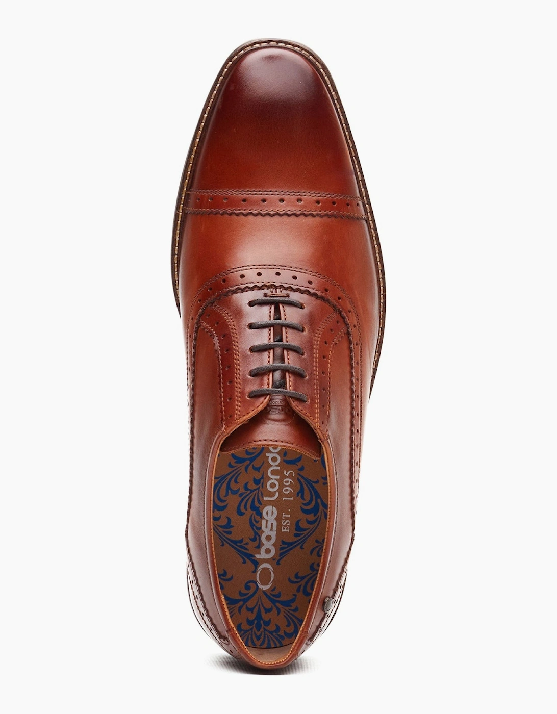 Base London ASCOT Mens Oxford Shoes Tan