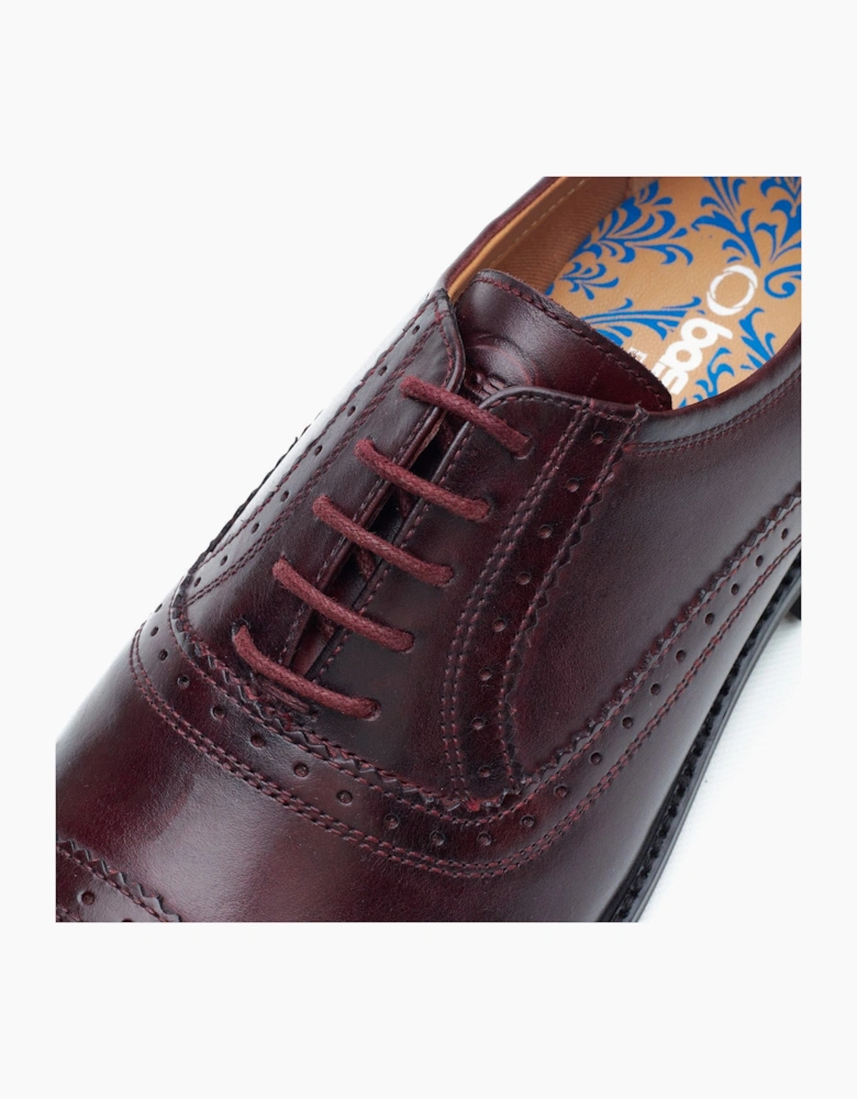 Base London ASCOT Mens Oxford Shoes Wine