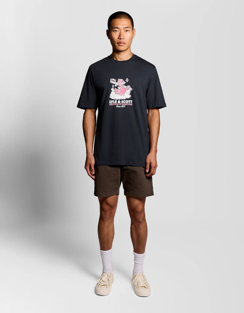 Lyle & Scott Rubber Duck Mens Graphic T-Shirt - Z271 Dark Navy