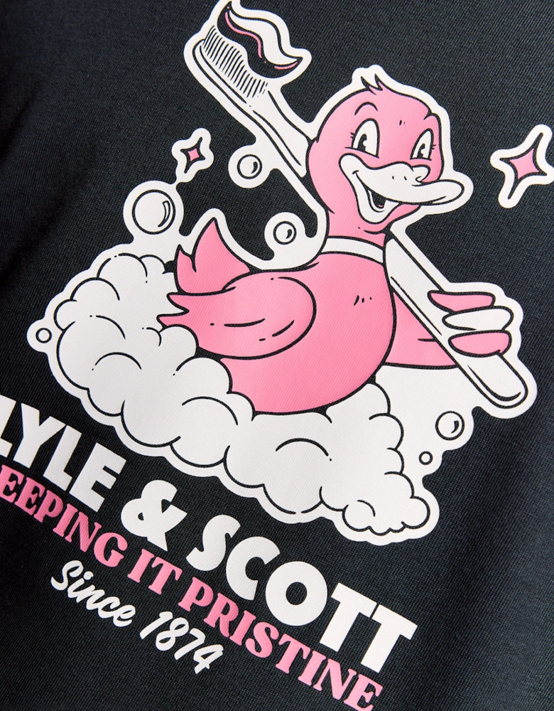 Lyle & Scott Rubber Duck Mens Graphic T-Shirt - Z271 Dark Navy