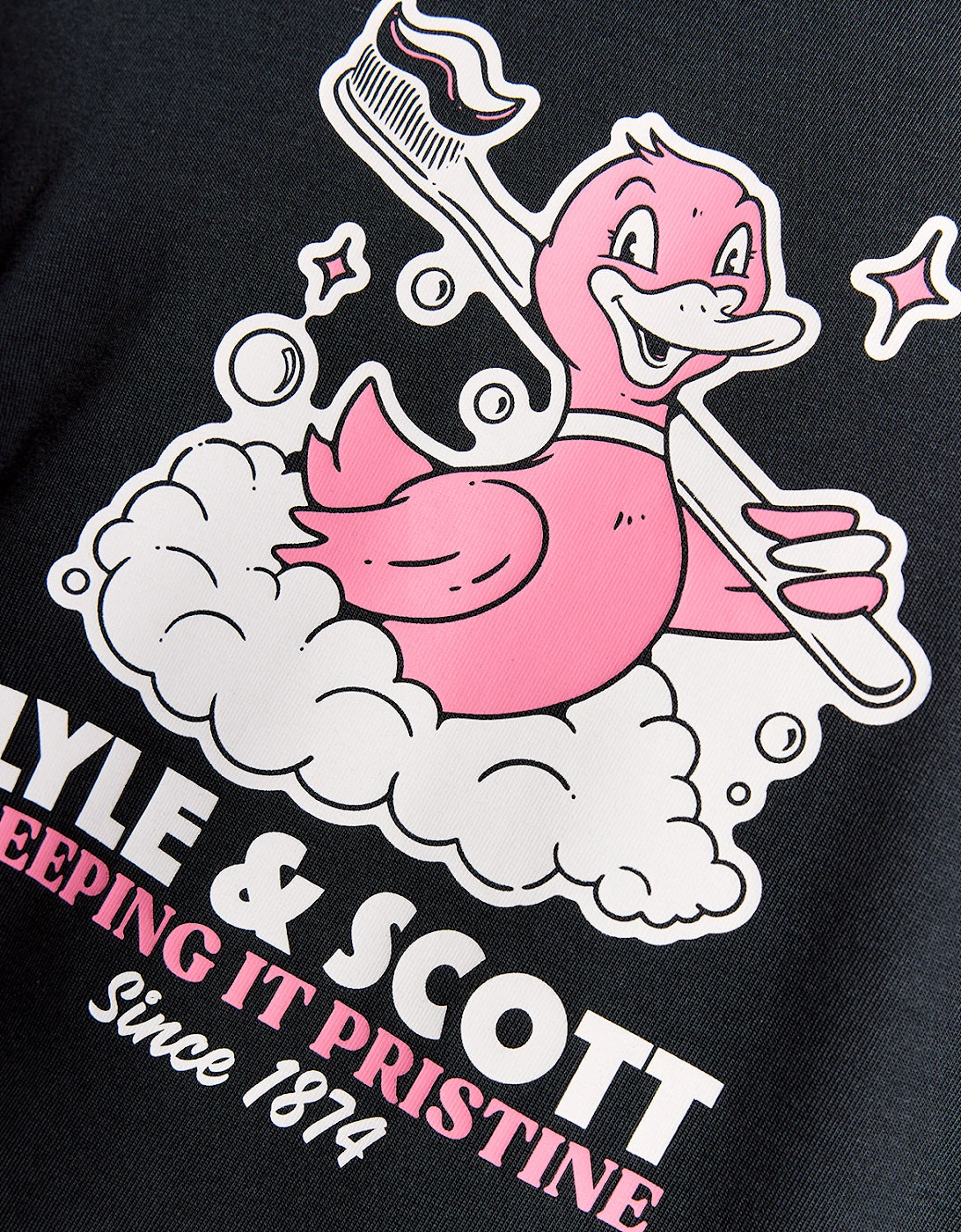 Lyle & Scott Rubber Duck Mens Graphic T-Shirt - Z271 Dark Navy