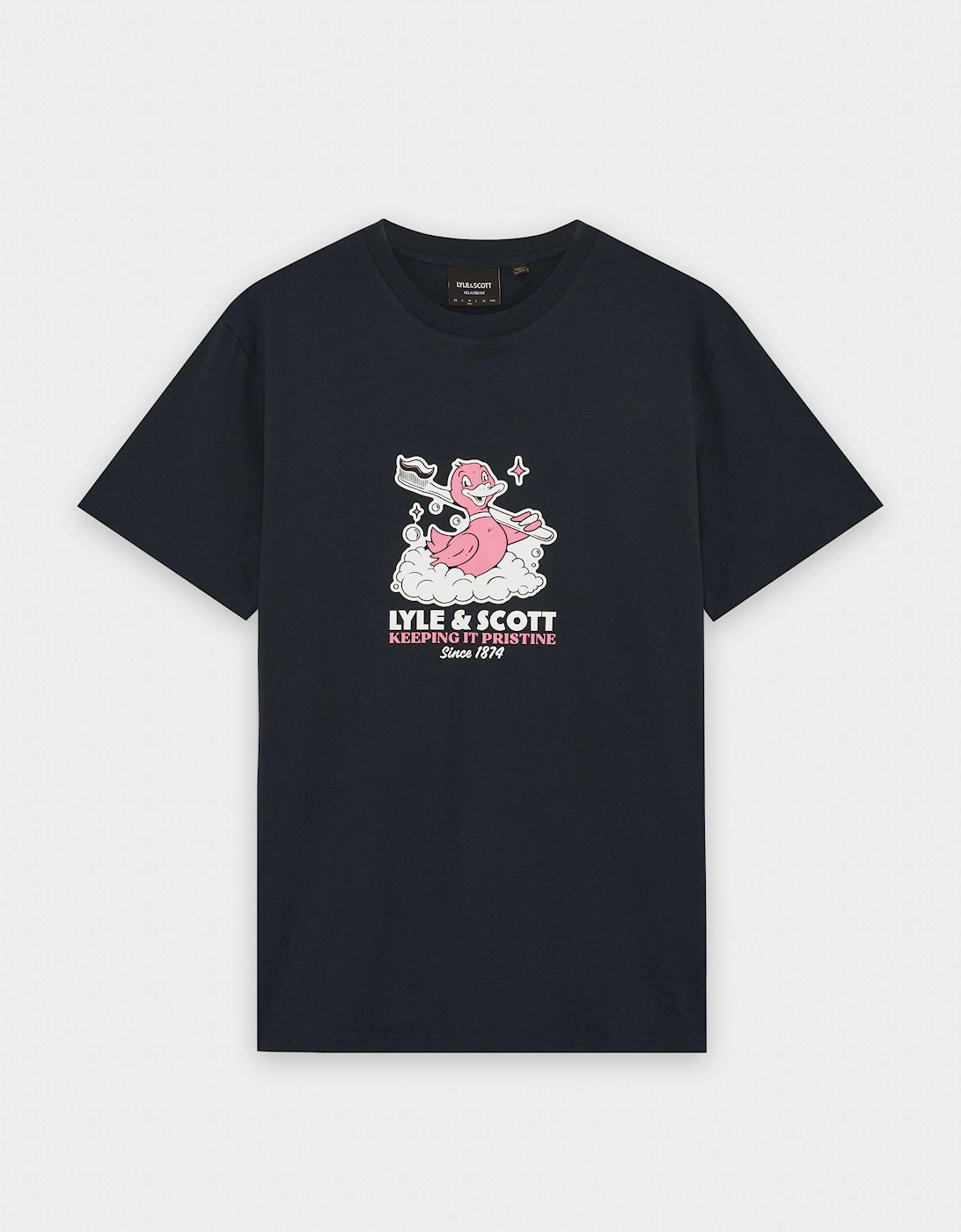 Lyle & Scott Rubber Duck Mens Graphic T-Shirt - Z271 Dark Navy