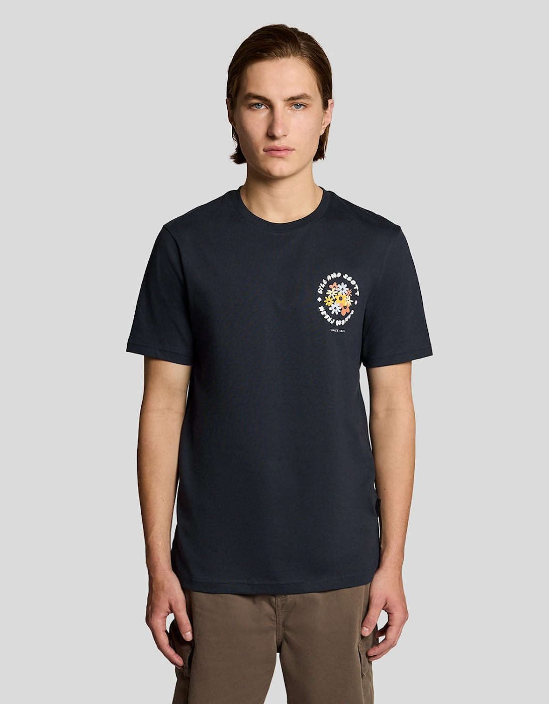 Lyle & Scott Nature Mens Graphic T-Shirt - Z271 Dark Navy, 8 of 7