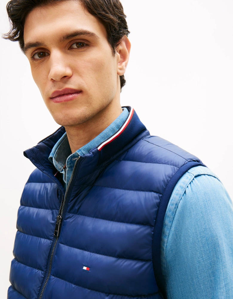 Tommy Hilfiger Mix Media Essential RWB Mens Gilet - Carbon Navy