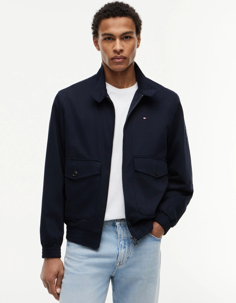 Tommy Hilfiger Cotton Mens Harrington Jacket - Desert Sky
