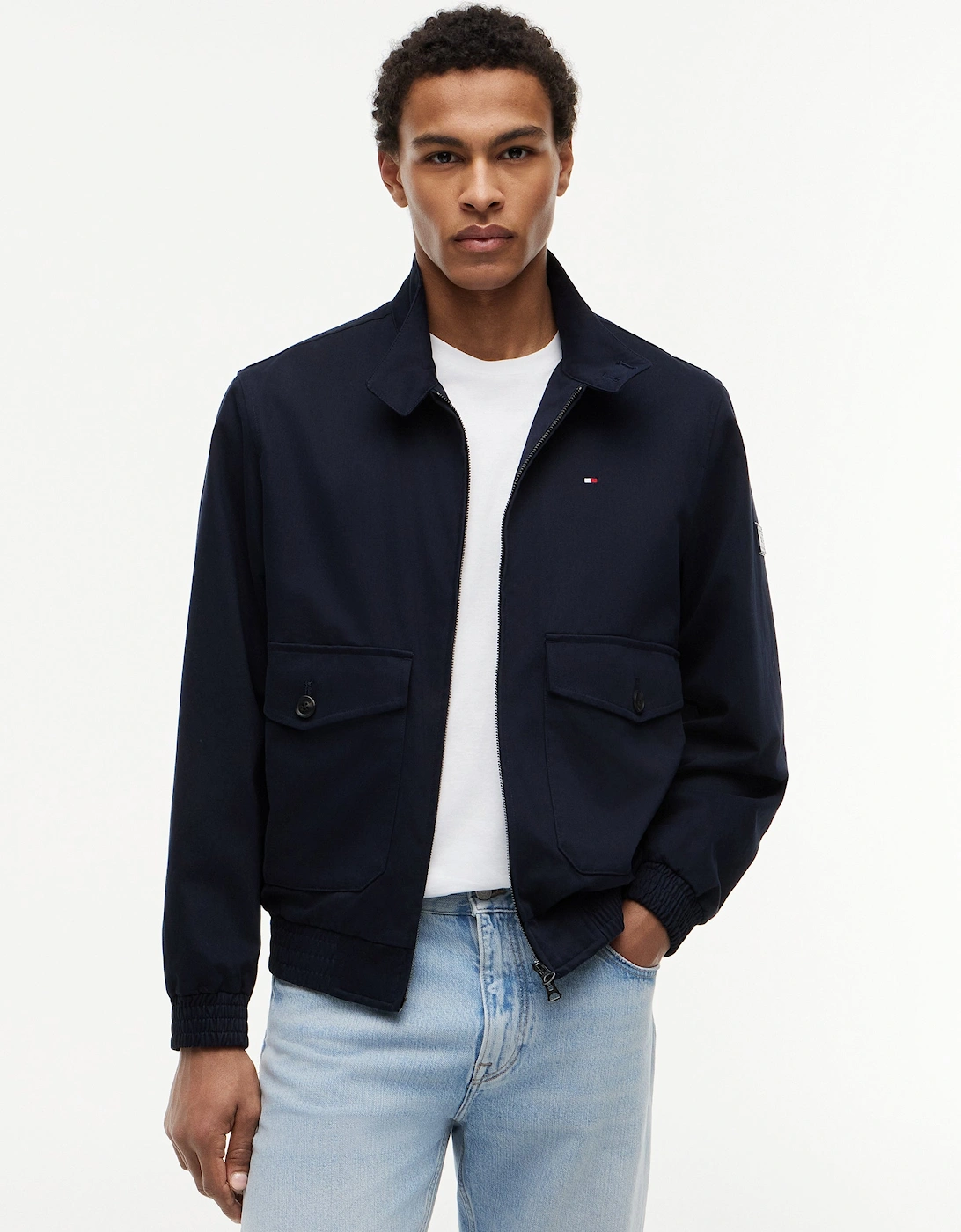Tommy Hilfiger Cotton Mens Harrington Jacket - Desert Sky, 7 of 6