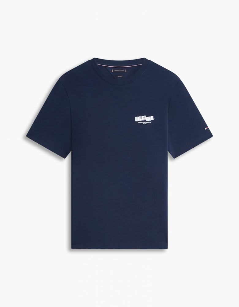 Tommy Hilfiger Photo Print Hilfiger Mens T-Shirt - Desert Sky
