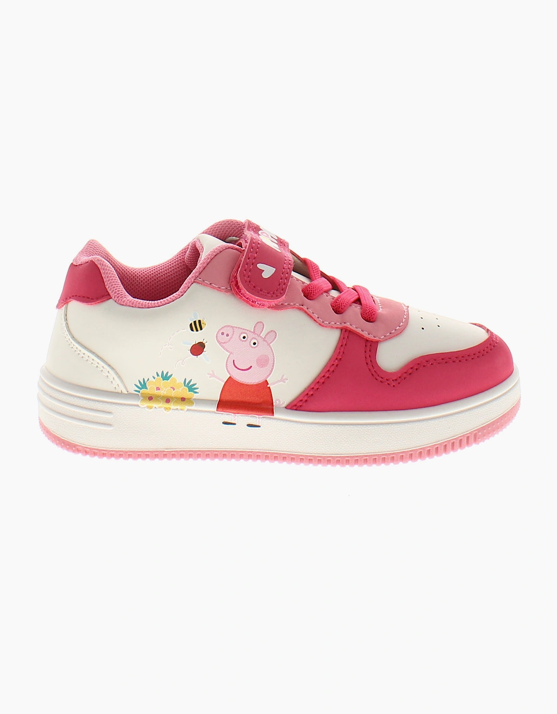 Peppa Pig Girls Trainers Touch Fastening pink UK Size