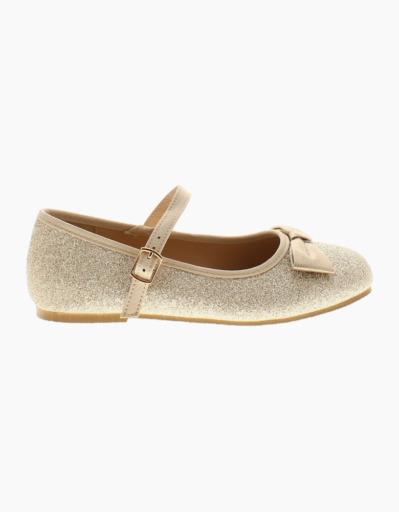 Princess Stardust Girls Shoes Party Glitter Hayley gold UK Size