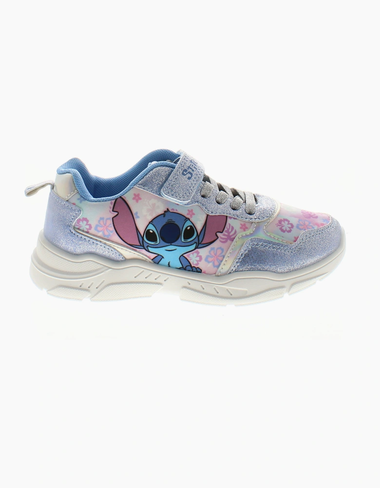 Stitch Girls Trainers Touch Fastening purple UK Size