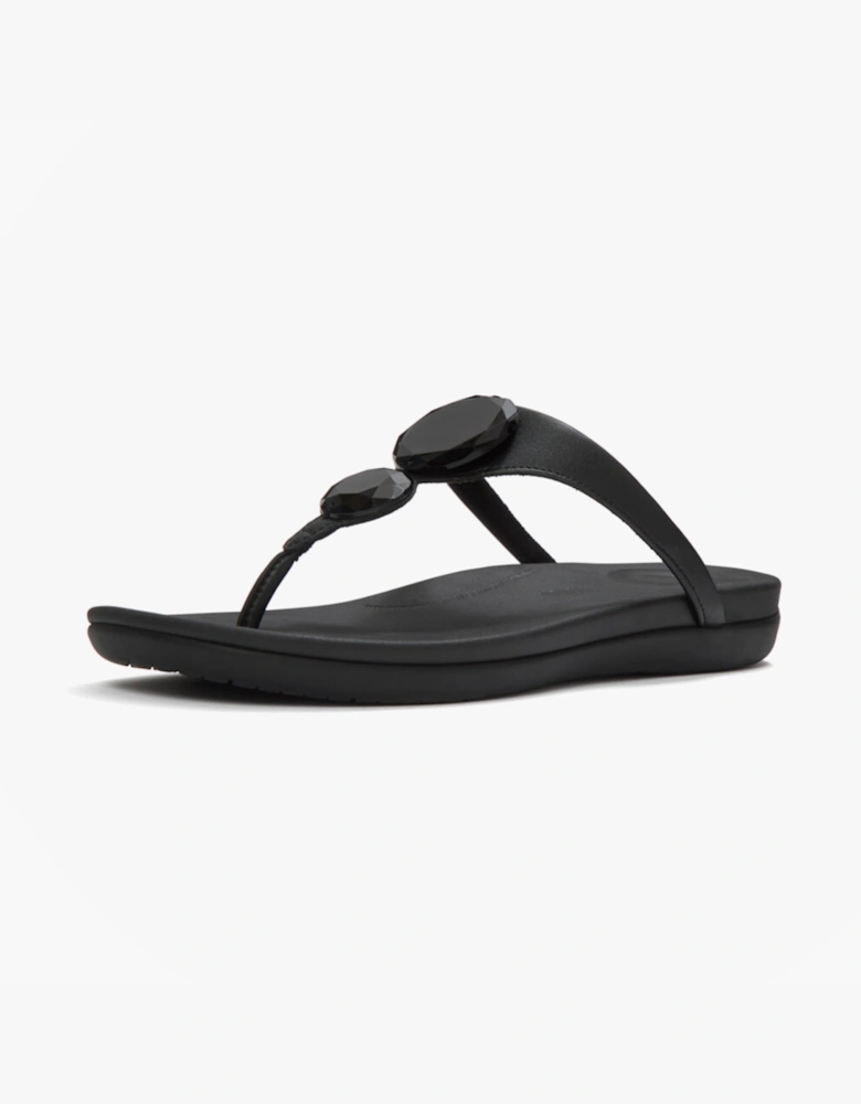 FitFlop SOLAY GLOSSY Womens Flip-flops Black