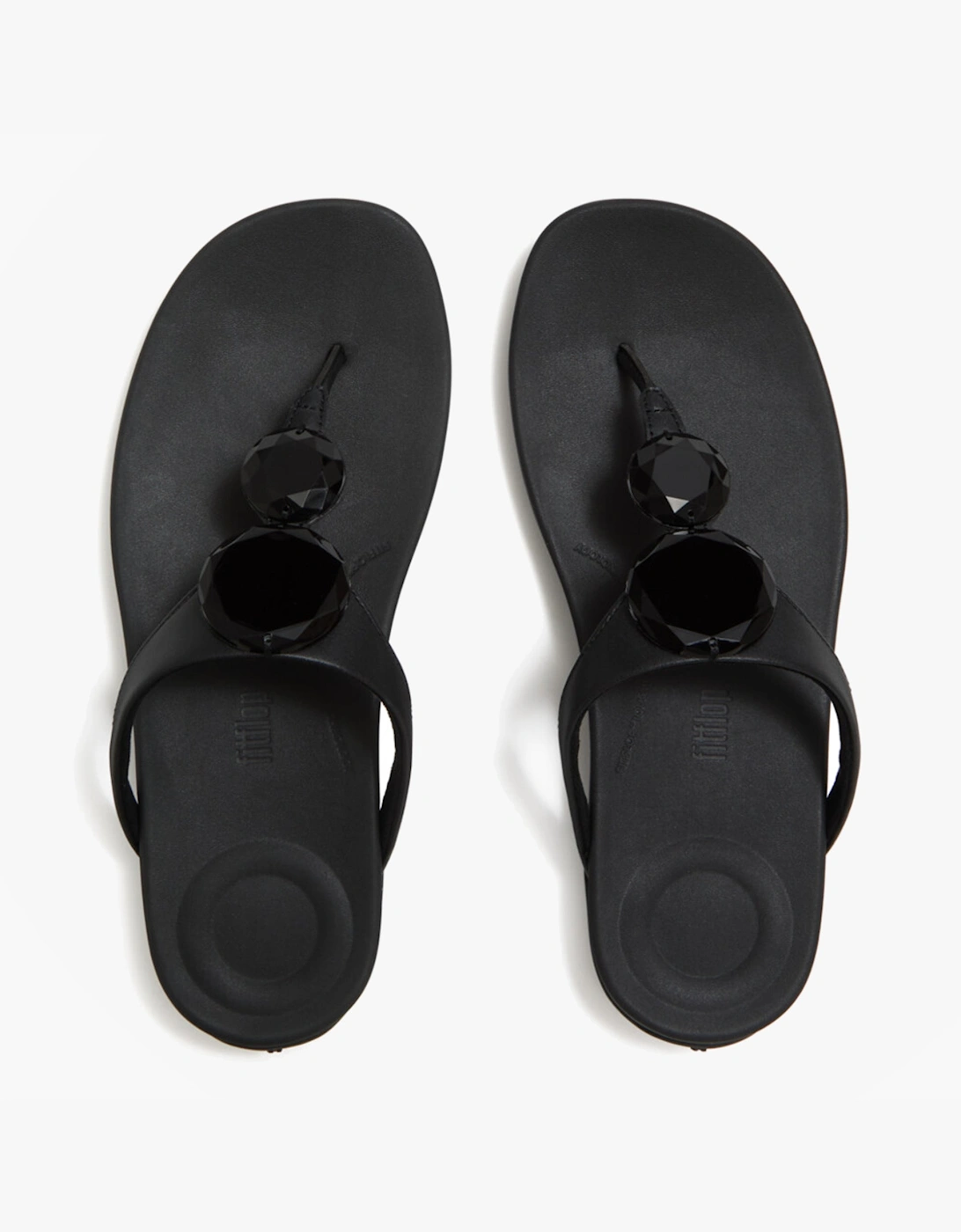 FitFlop SOLAY GLOSSY Womens Flip-flops Black