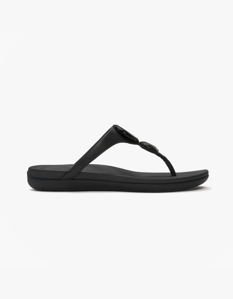 FitFlop SOLAY GLOSSY Womens Flip-flops Black