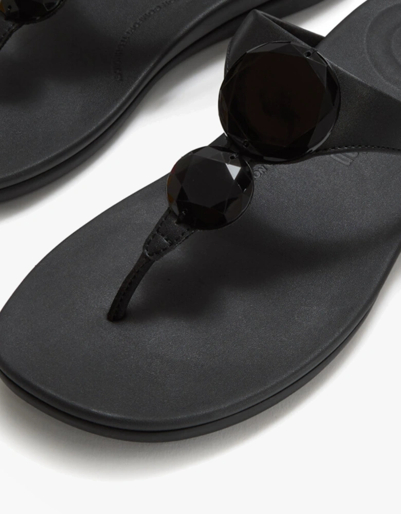 FitFlop SOLAY GLOSSY Womens Flip-flops Black