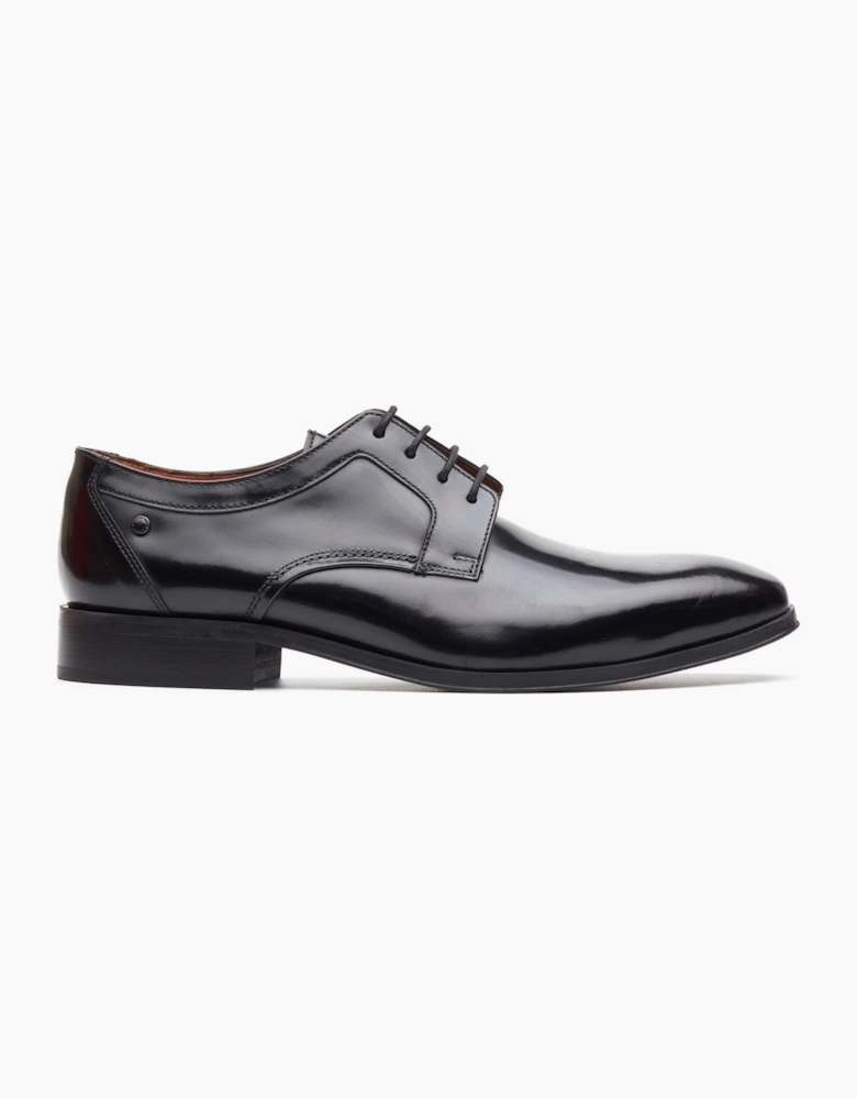 Base London DOME Mens Derby Shoes Black