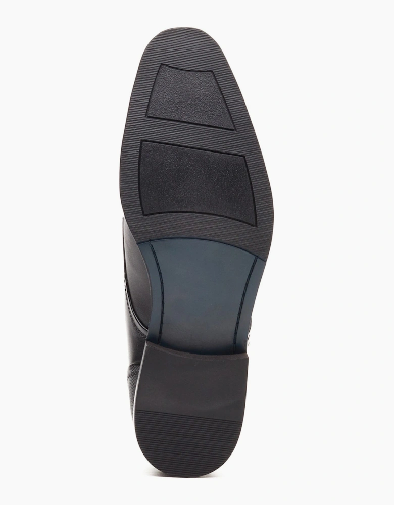 Base London CLERIC Mens Monk Shoes Black