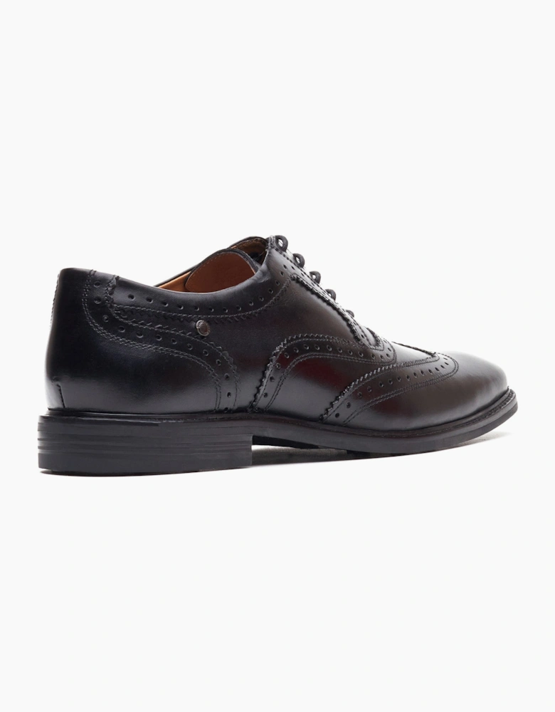 Base London CLARENCE Mens Brogue Shoes Black