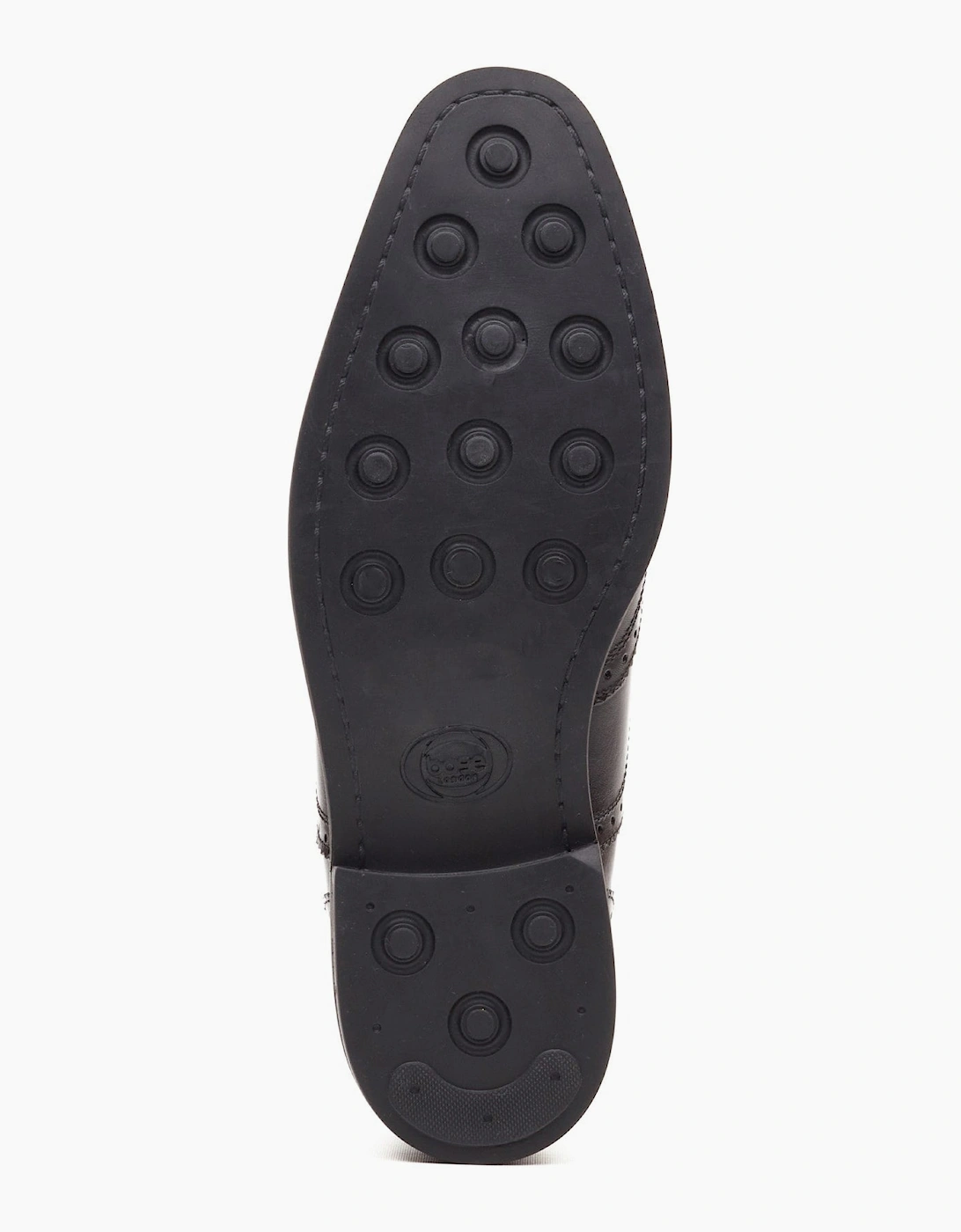 Base London CLARENCE Mens Brogue Shoes Black