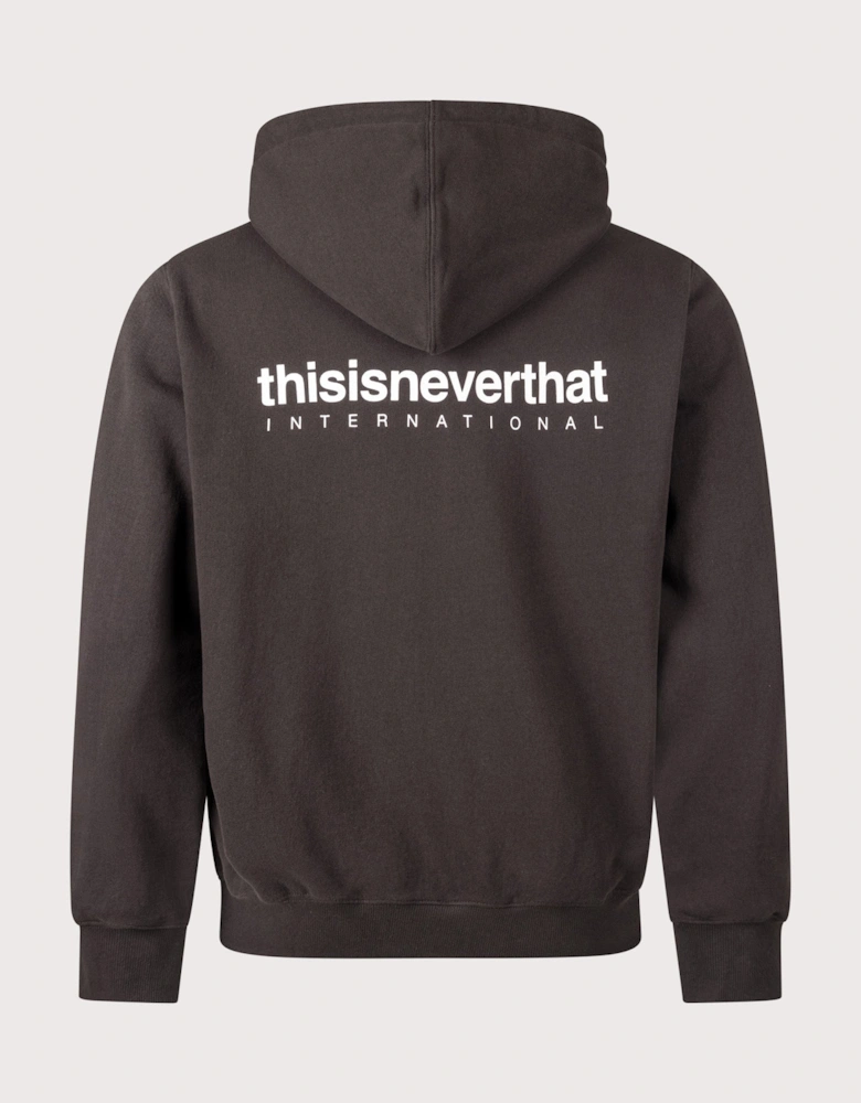INTL. Logo Zip Through Hoodie