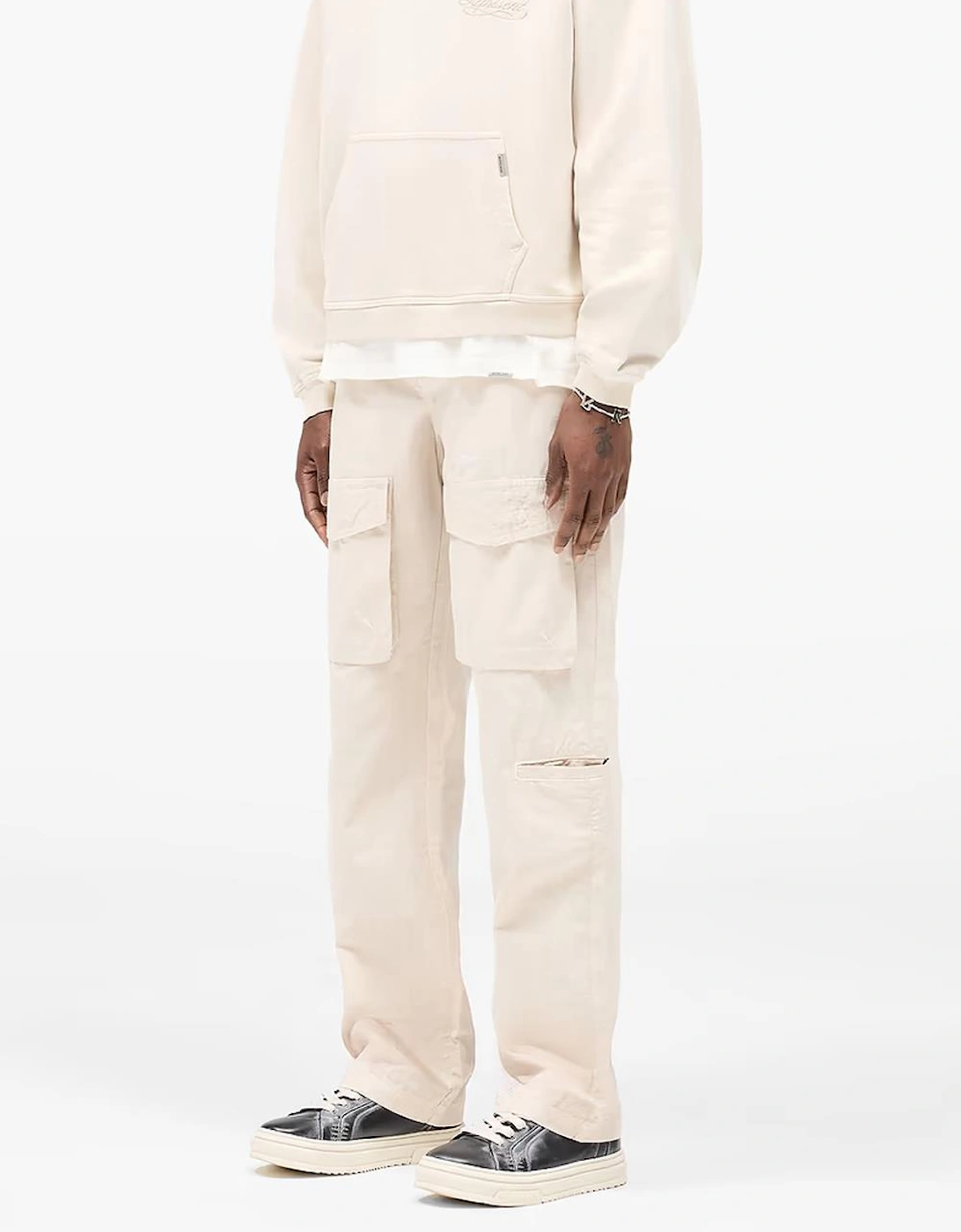 Represent Front Pocket Cargo Trousers in Champagne