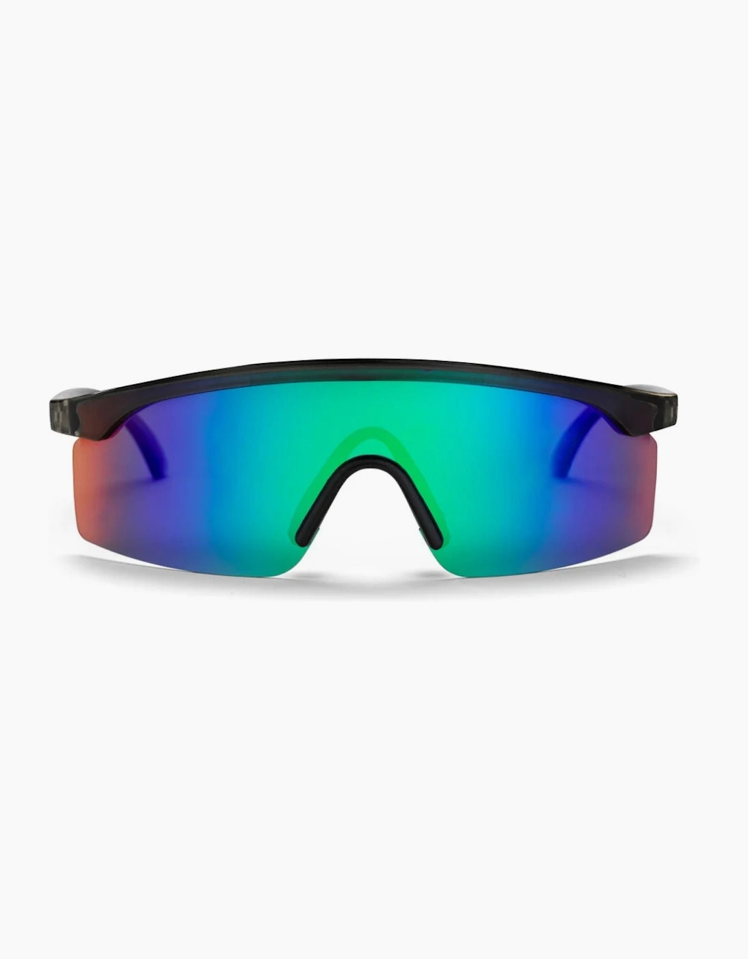 CHPO Lelle Oversized Sport Sunglasses - Grey/Rainbow Mirror, 2 of 1